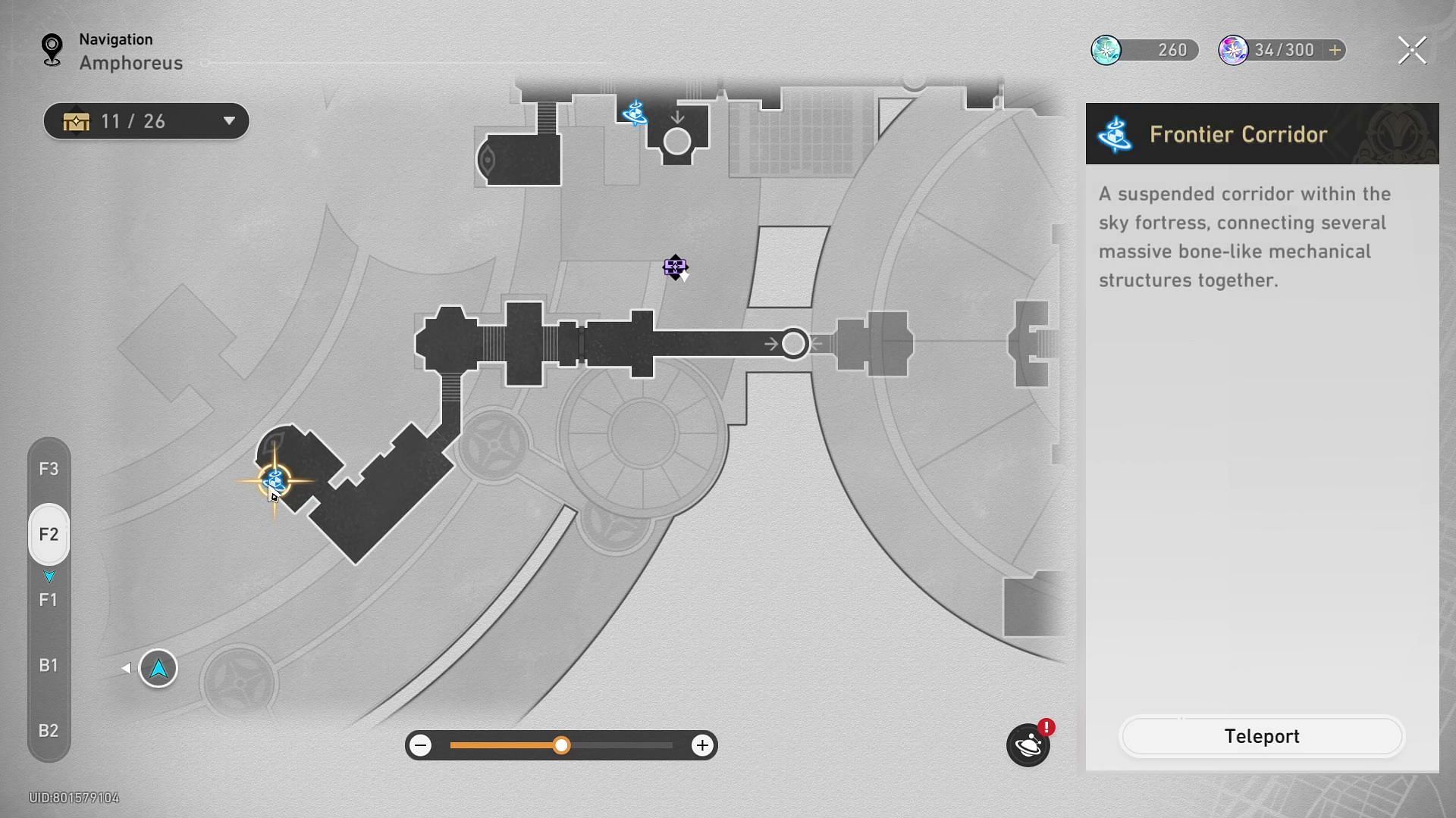 Teleport here and go west (Image via HoYoverse)